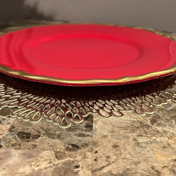 Red & Gold Charger/Serving Plate - Picture 6 of 6